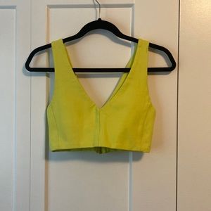 ✨ANY 2 FOR 15 ANY 3 FOR 20✨ Neon Yellow/Green Small Mendocino Crop Top